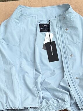 Abercrombie YPB motionTEK Active Jacket Light Powder Blue NWT Medium